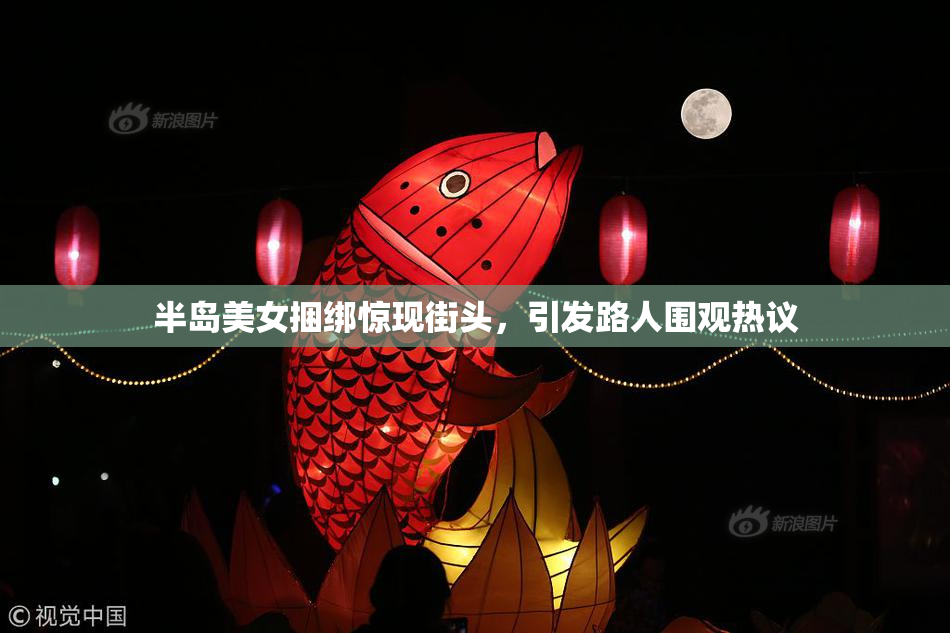 半岛美女捆绑惊现街头，引发路人围观热议