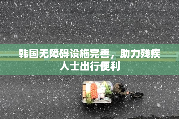韩国无障碍设施完善，助力残疾人士出行便利
