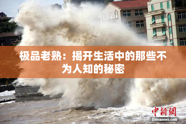极品老熟：揭开生活中的那些不为人知的秘密