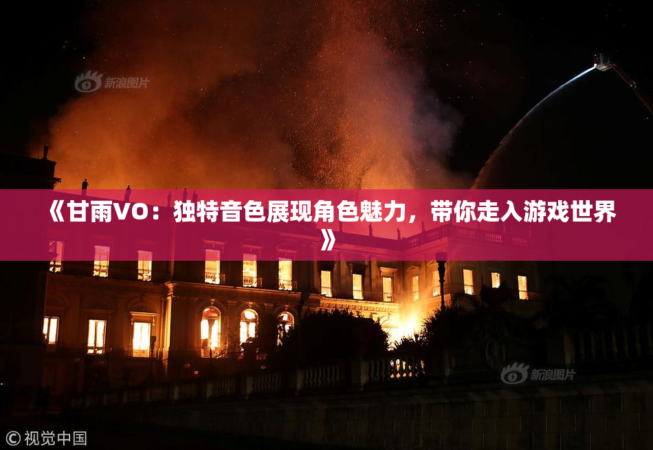 《甘雨VO：独特音色展现角色魅力，带你走入游戏世界》