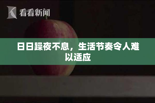日日躁夜不息，生活节奏令人难以适应