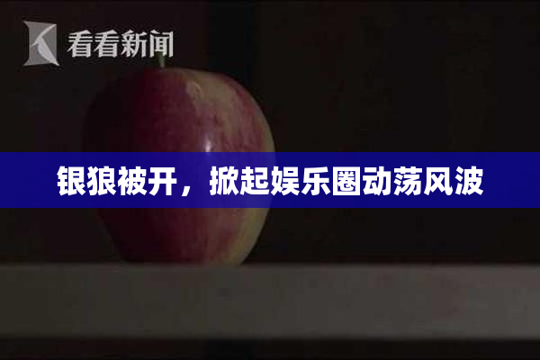 银狼被开，掀起娱乐圈动荡风波