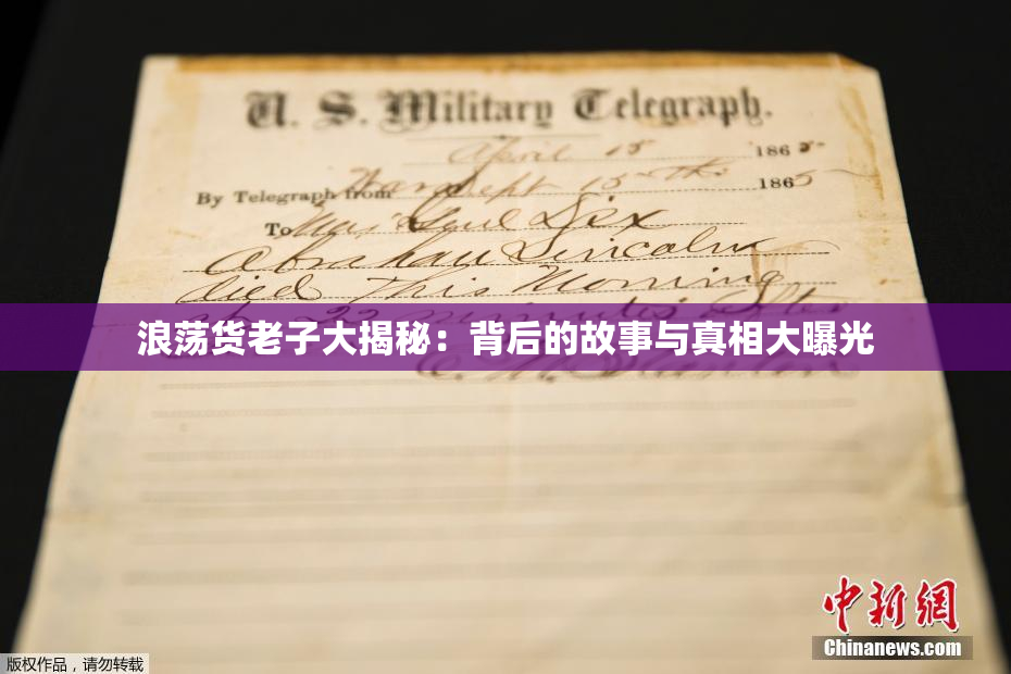 浪荡货老子大揭秘：背后的故事与真相大曝光