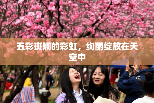 五彩斑斓的彩虹，绚丽绽放在天空中