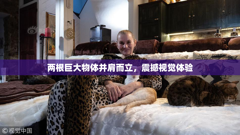 两根巨大物体并肩而立，震撼视觉体验