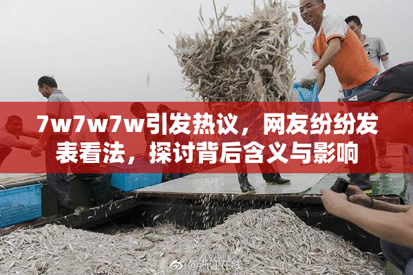 7w7w7w引发热议，网友纷纷发表看法，探讨背后含义与影响