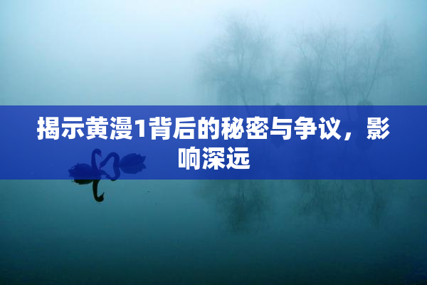 揭示黄漫1背后的秘密与争议，影响深远