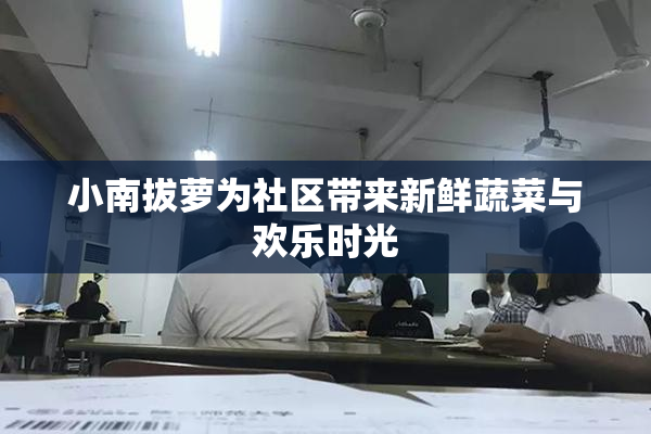 小南拔萝为社区带来新鲜蔬菜与欢乐时光