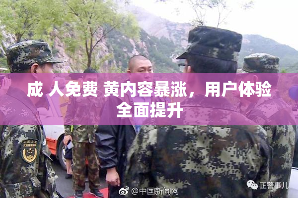 成 人免费 黄内容暴涨，用户体验全面提升