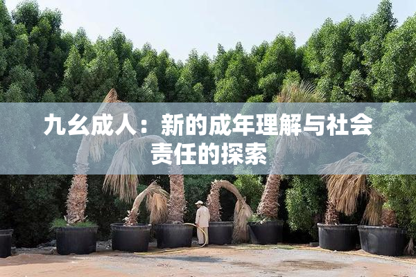 九幺成人：新的成年理解与社会责任的探索
