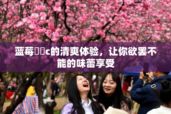 蓝莓❌‌c的清爽体验，让你欲罢不能的味蕾享受