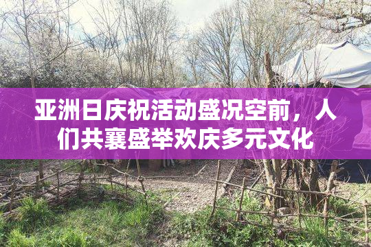 亚洲日庆祝活动盛况空前，人们共襄盛举欢庆多元文化