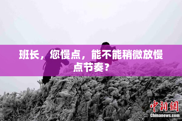 班长，您慢点，能不能稍微放慢点节奏？