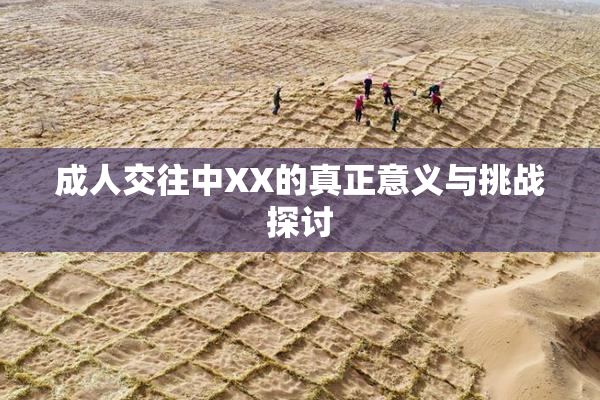 成人交往中XX的真正意义与挑战探讨