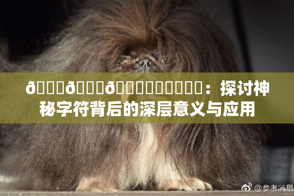 🍆🍑🔞❌‌❌‌❌‌：探讨神秘字符背后的深层意义与应用