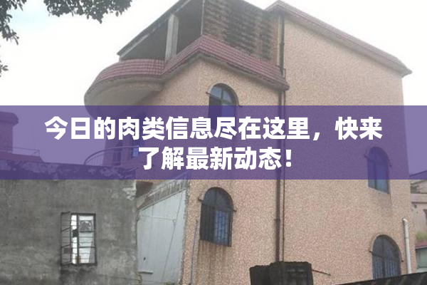 今日的肉类信息尽在这里，快来了解最新动态！