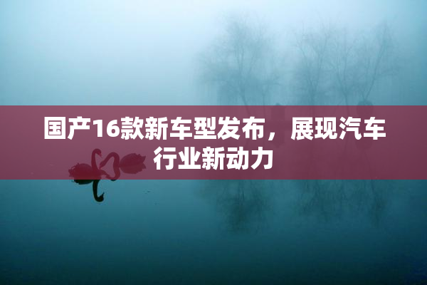 国产16款新车型发布，展现汽车行业新动力