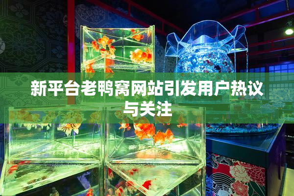 新平台老鸭窝网站引发用户热议与关注