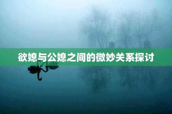 欲媳与公媳之间的微妙关系探讨