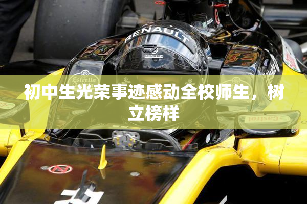 初中生光荣事迹感动全校师生，树立榜样