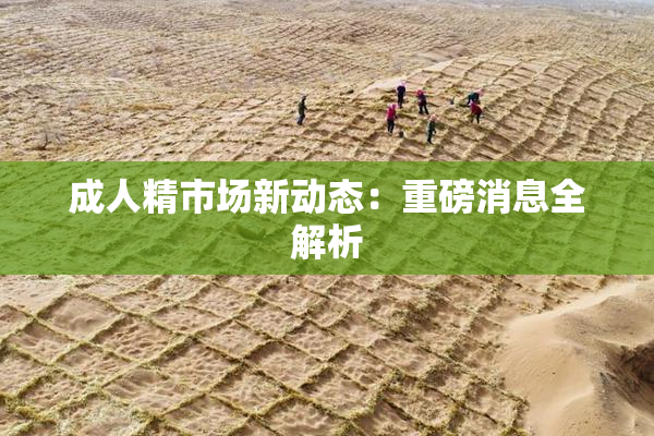 成人精市场新动态：重磅消息全解析