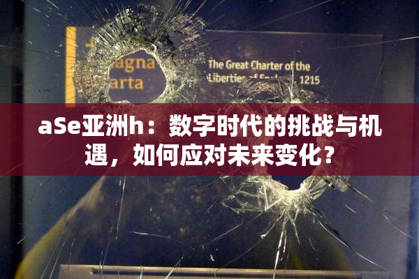 aSe亚洲h：数字时代的挑战与机遇，如何应对未来变化？