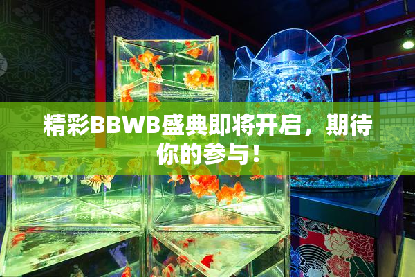 精彩BBWB盛典即将开启，期待你的参与！