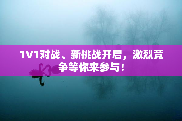 1V1对战、新挑战开启，激烈竞争等你来参与！