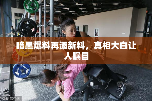 暗黑爆料再添新料，真相大白让人瞩目