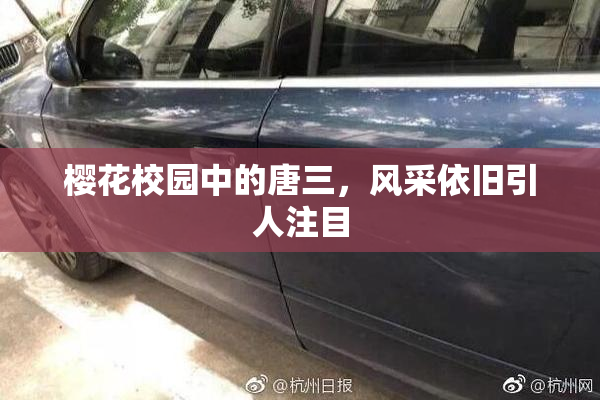 樱花校园中的唐三，风采依旧引人注目