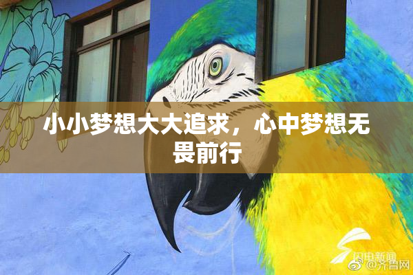 小小梦想大大追求，心中梦想无畏前行