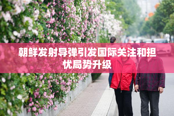 朝鲜发射导弹引发国际关注和担忧局势升级