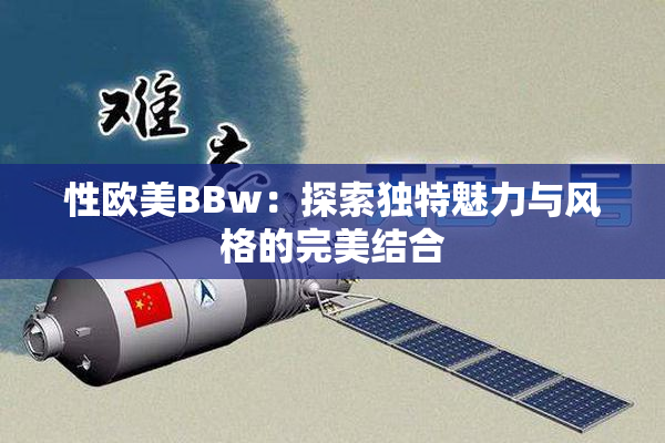 性欧美BBw：探索独特魅力与风格的完美结合
