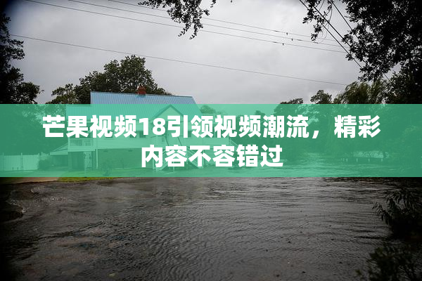 芒果视频18引领视频潮流，精彩内容不容错过