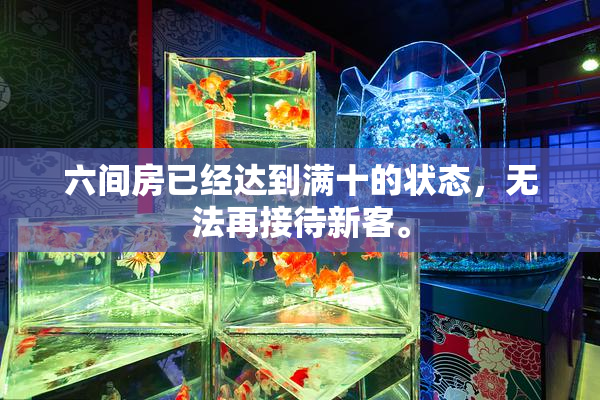六间房已经达到满十的状态，无法再接待新客。