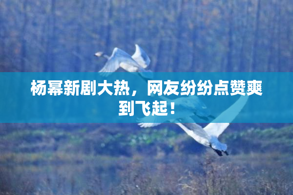 杨幂新剧大热，网友纷纷点赞爽到飞起！