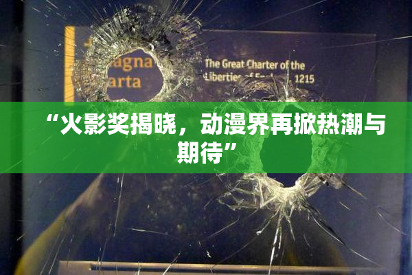 “火影奖揭晓，动漫界再掀热潮与期待”