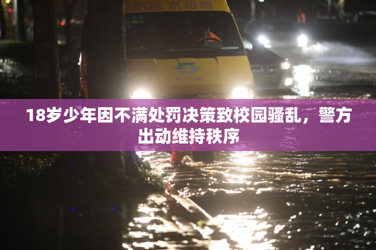 18岁少年因不满处罚决策致校园骚乱，警方出动维持秩序