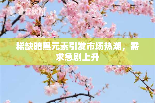 稀缺暗黑元素引发市场热潮，需求急剧上升