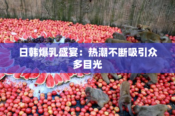 日韩爆乳盛宴：热潮不断吸引众多目光