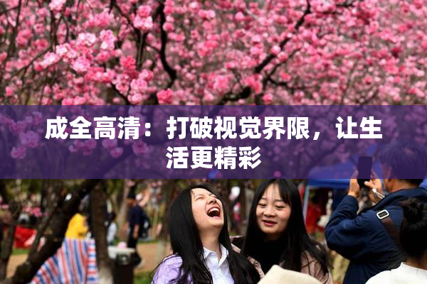 成全高清：打破视觉界限，让生活更精彩