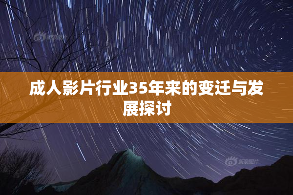 成人影片行业35年来的变迁与发展探讨