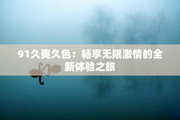 91久爽久色：畅享无限激情的全新体验之旅