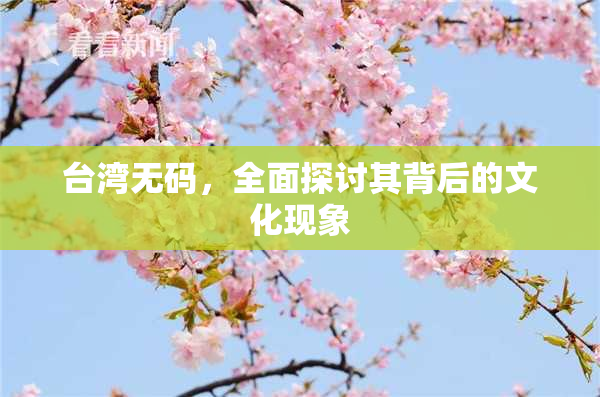 台湾无码，全面探讨其背后的文化现象