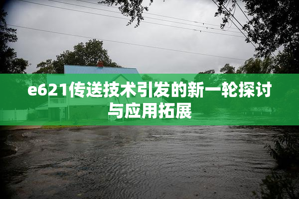 e621传送技术引发的新一轮探讨与应用拓展