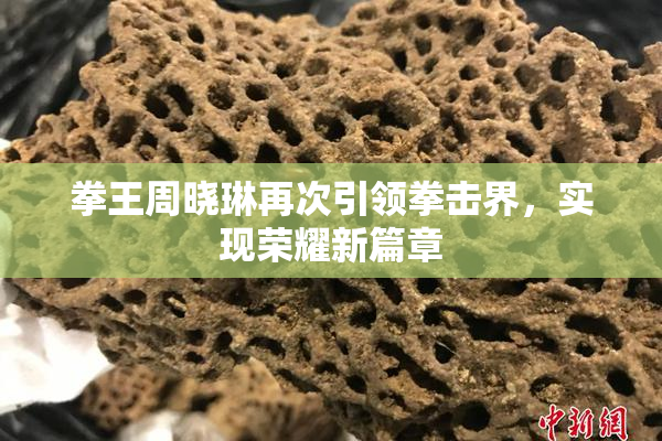 拳王周晓琳再次引领拳击界，实现荣耀新篇章