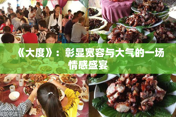 《大度》：彰显宽容与大气的一场情感盛宴