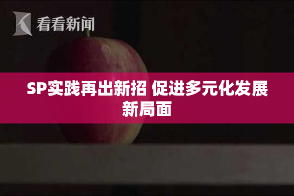 SP实践再出新招 促进多元化发展新局面