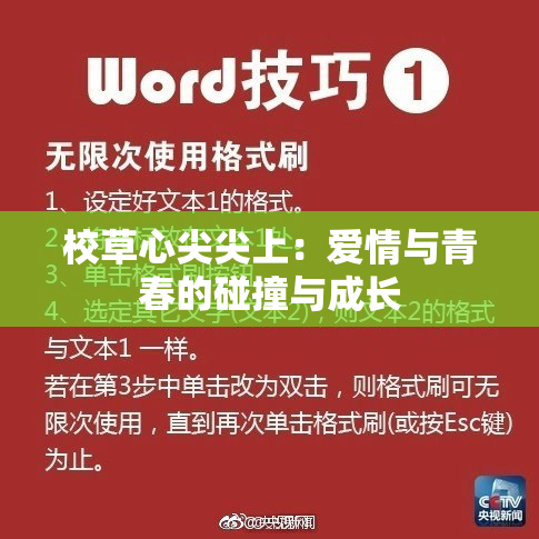 校草心尖尖上：爱情与青春的碰撞与成长