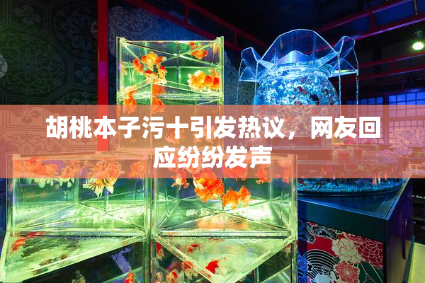 胡桃本子污十引发热议，网友回应纷纷发声